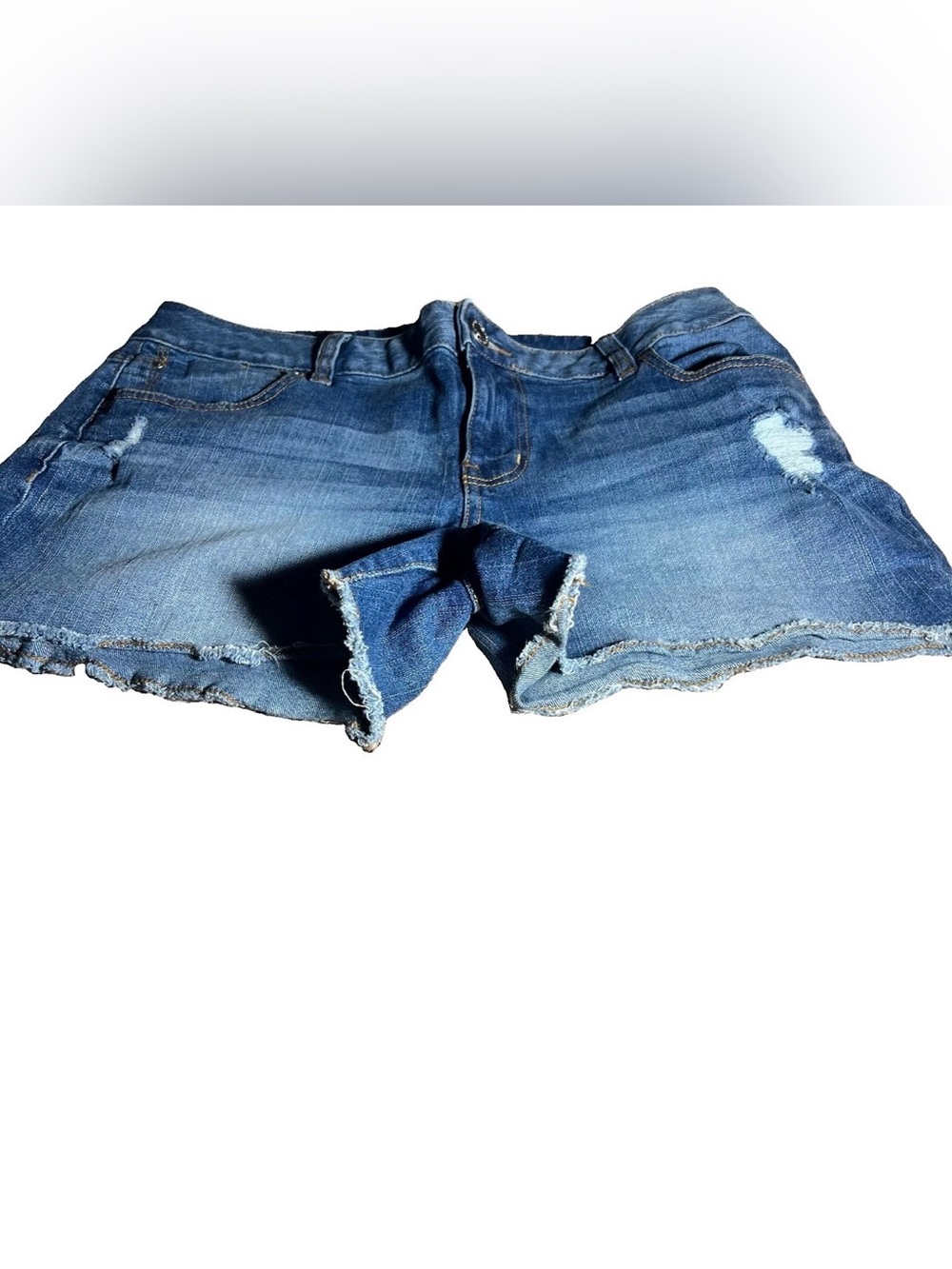 Maurices Womens Jean Shorts Size 12 Mid Rise Stretch - Picture 3 of 6
